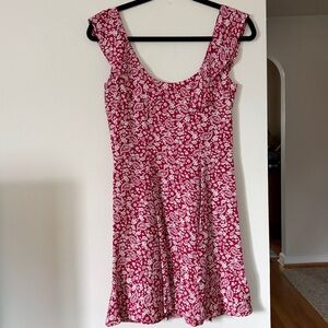 Reformation Perla Dress Gibraltar Red Bandana Print
